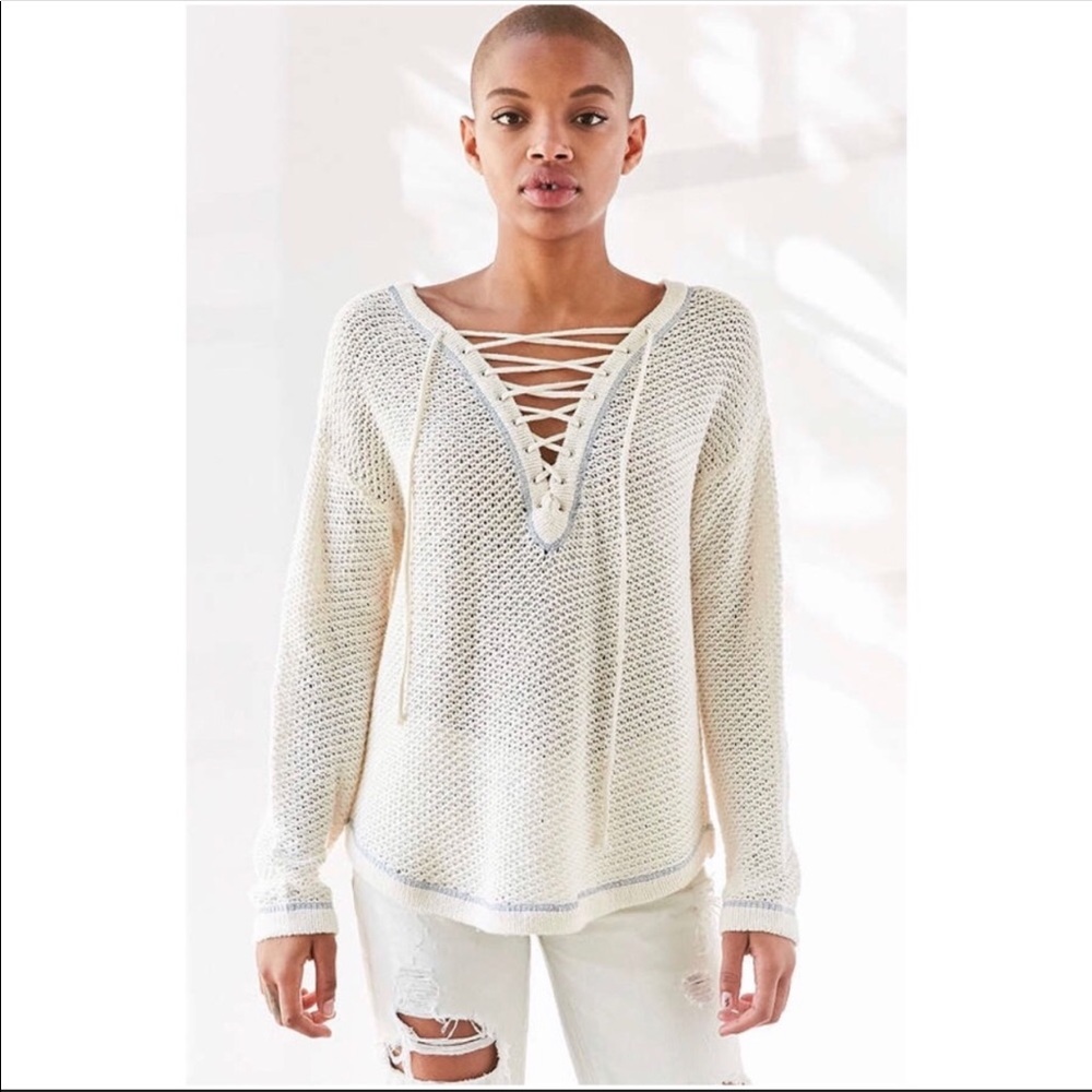 Urban Outfitters Crème Reversible Sweater